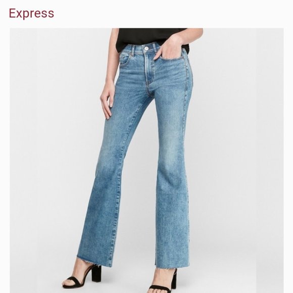 Women's High Waist Tall Size 6 / 6L / 6T Express Denim Jeans LOT - Picture 2 of 10